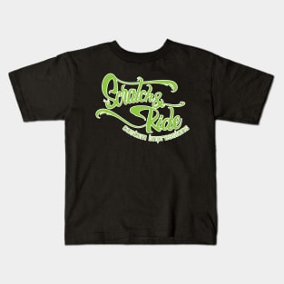 Scratch & Ride Brand (Lime Logo) Kids T-Shirt